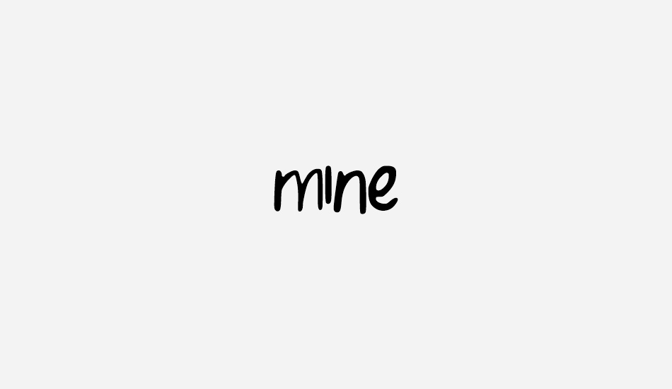 mine font big