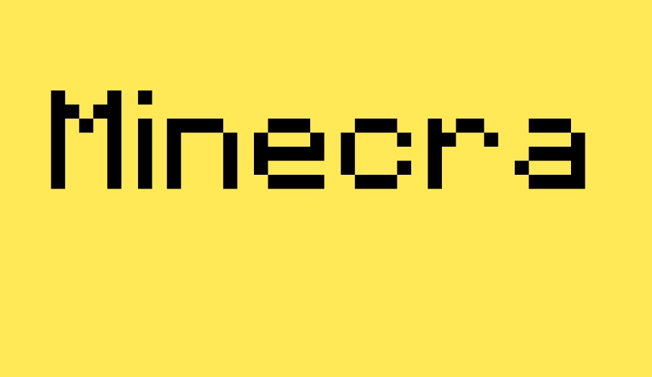 Minecraftia font big