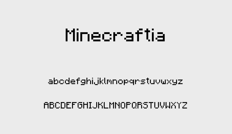 Minecraftia font