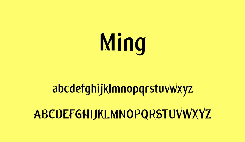 Ming font
