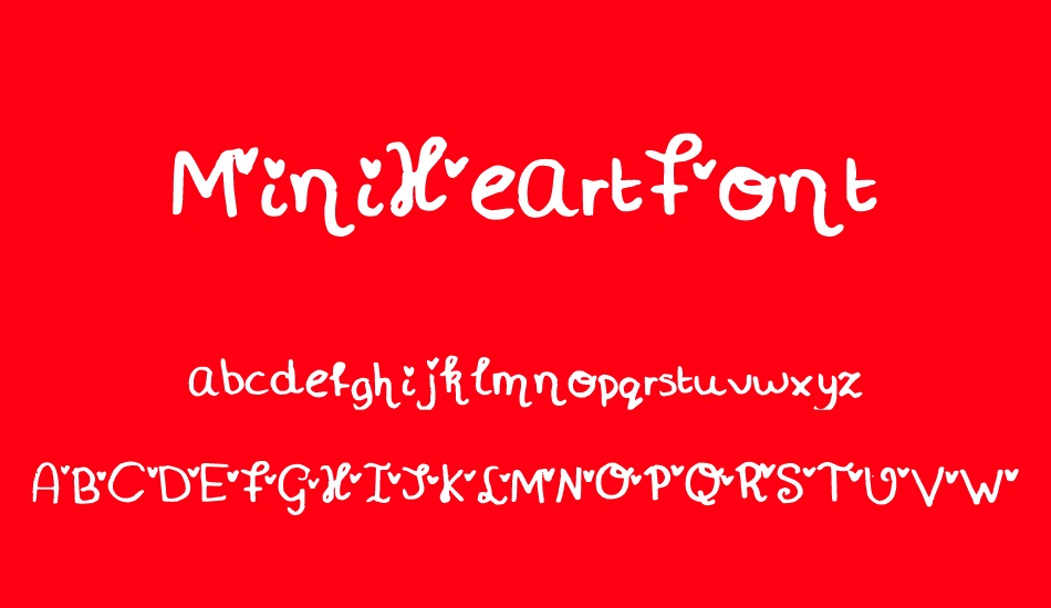 MiniHeartFont font