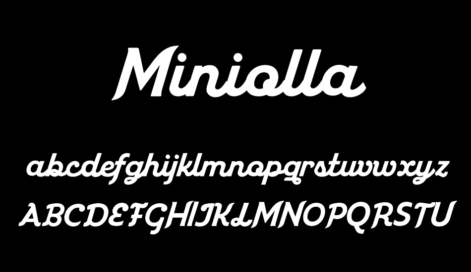 Miniolla font