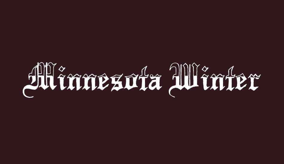 Minnesota Winter font big