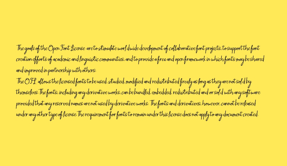 Mintlic font 1