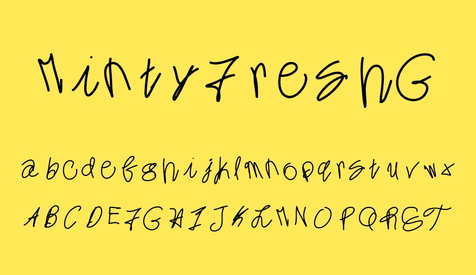 MintyFreshGelato font