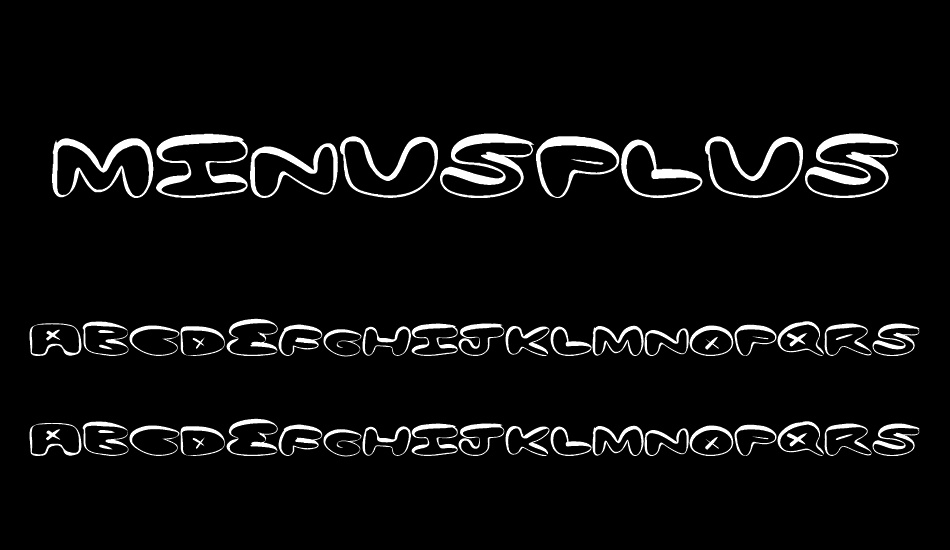 MinusPlus font