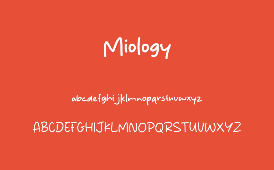 Miology font