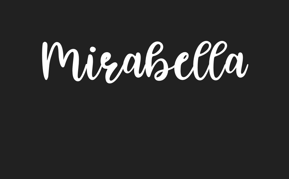 Mirabella font big