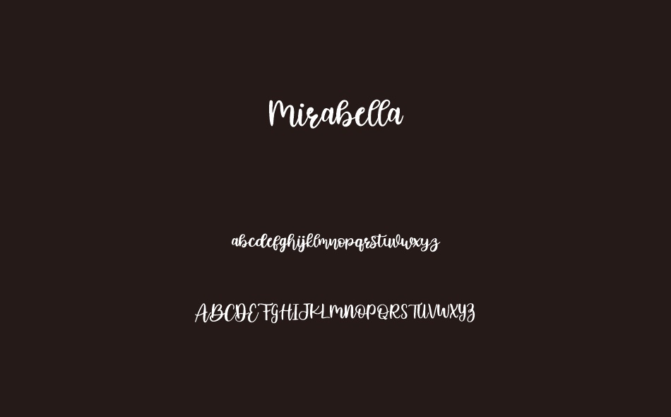 Mirabella font