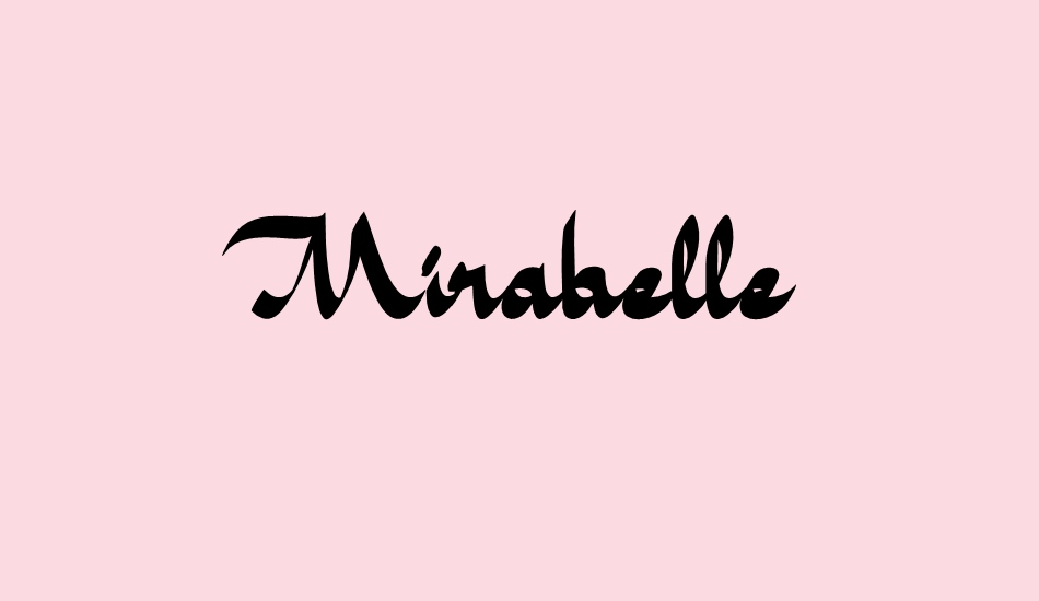 Mirabelle font big