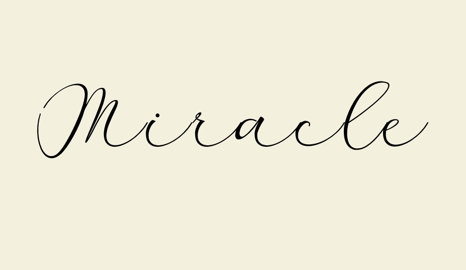 Miracle font big