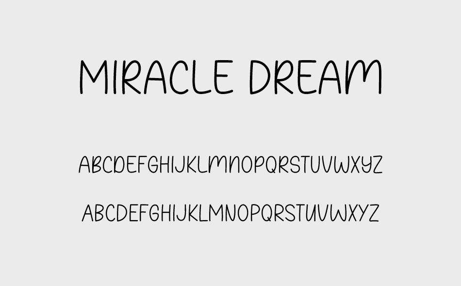 Miracle Dream font