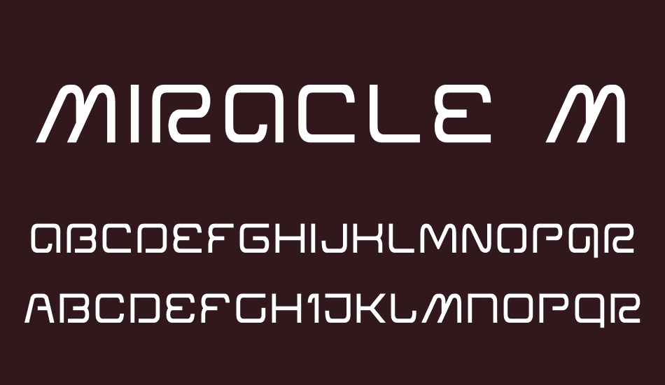 Miracle Mercury font