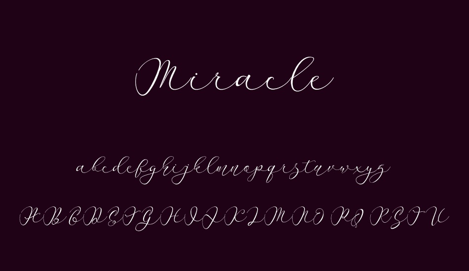 Miracle font