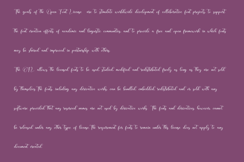 Miralose font 1