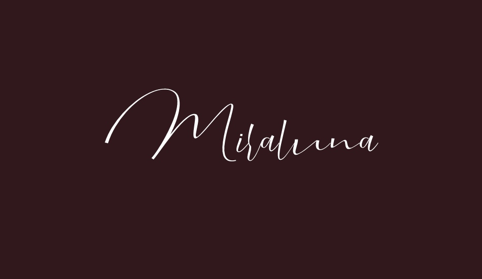 Miraluna font big