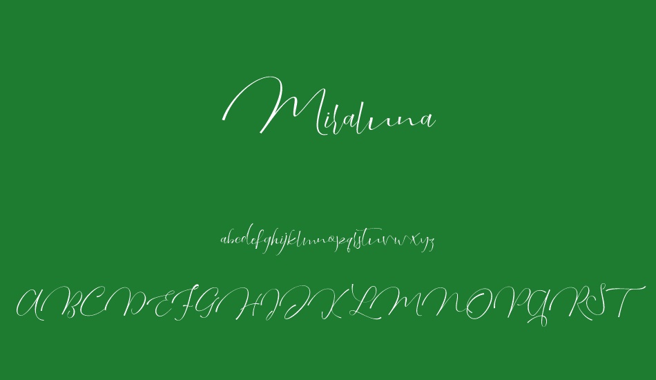 Miraluna font