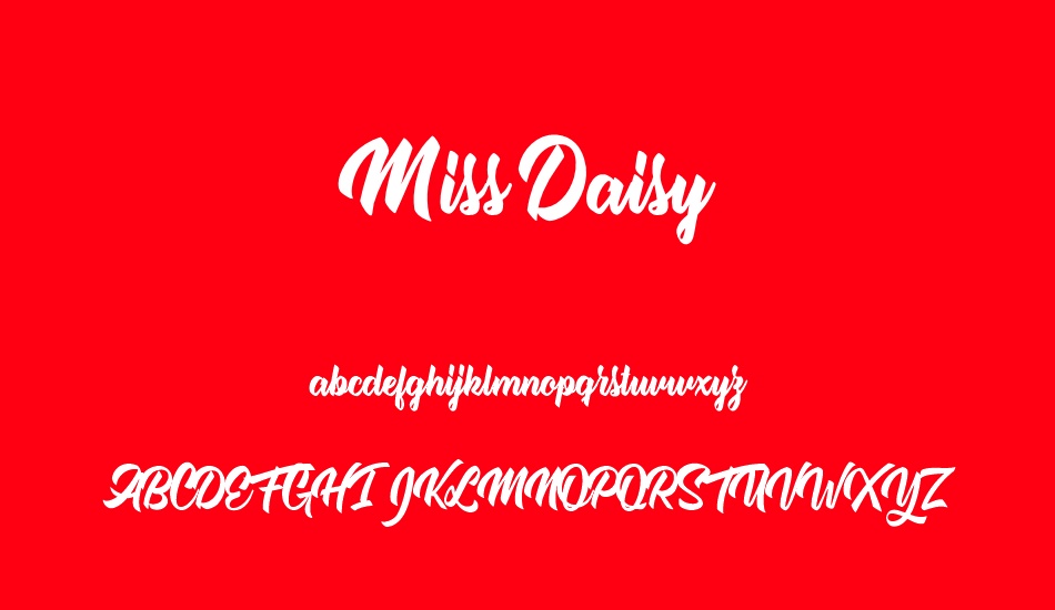 miss-daisy-personal-use font