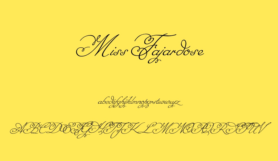 Miss Fajardose font