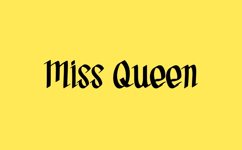 Miss Queen font big