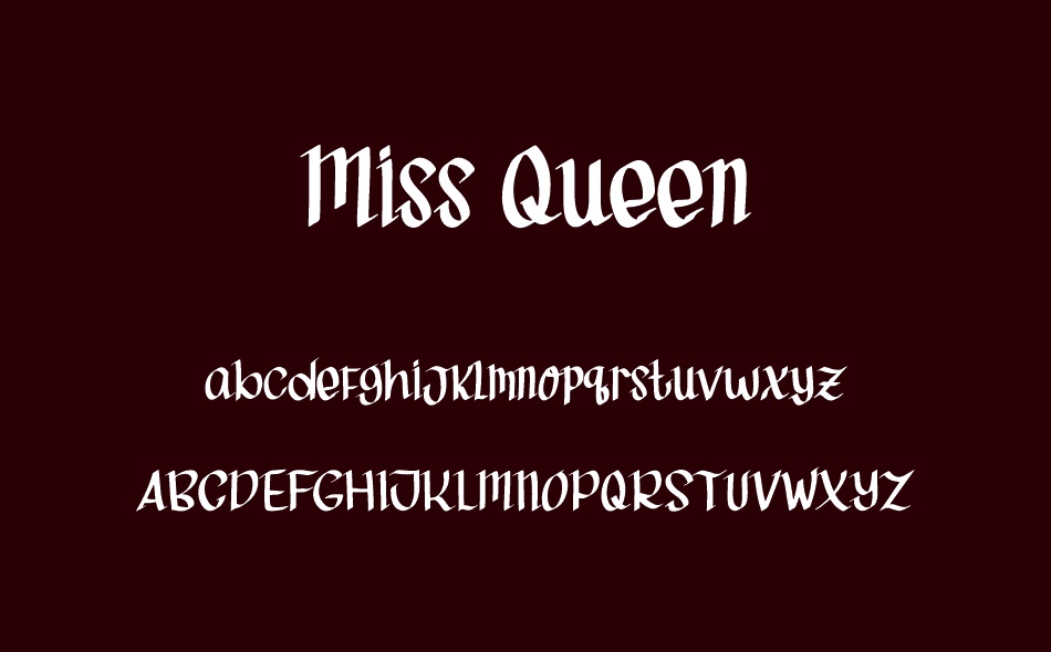 Miss Queen font