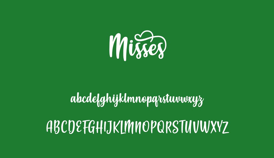 Misses font