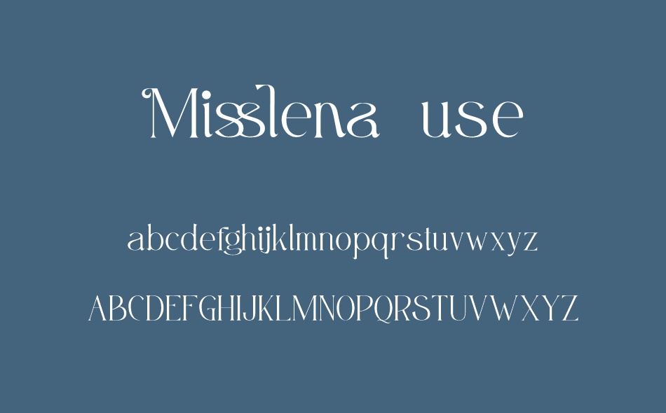 Misslena font