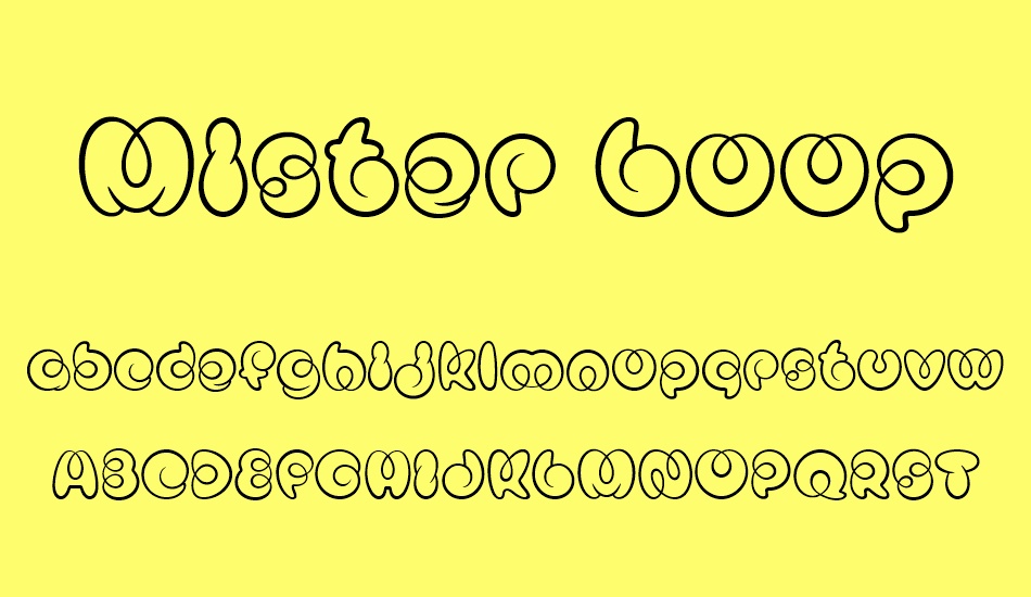 Mister Loopy Regular font