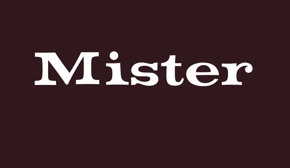 Mister Sinatra font big