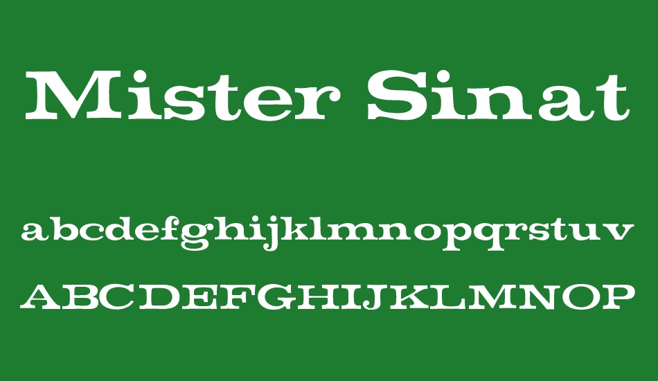 Mister Sinatra font