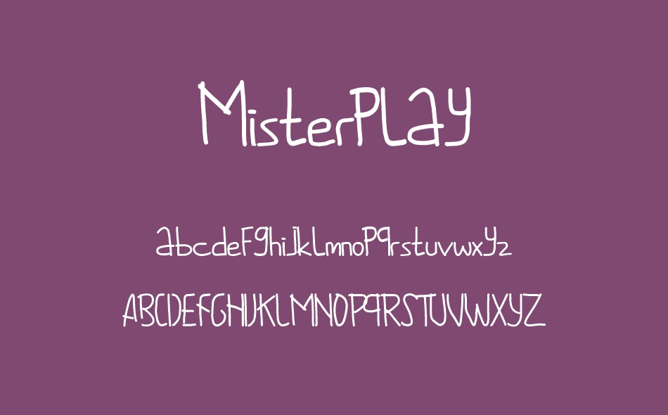 Misterplay font