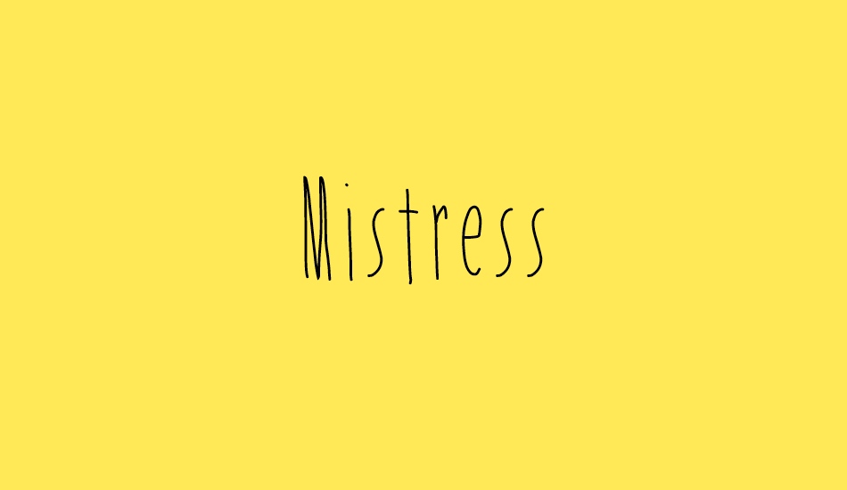 Mistress font big