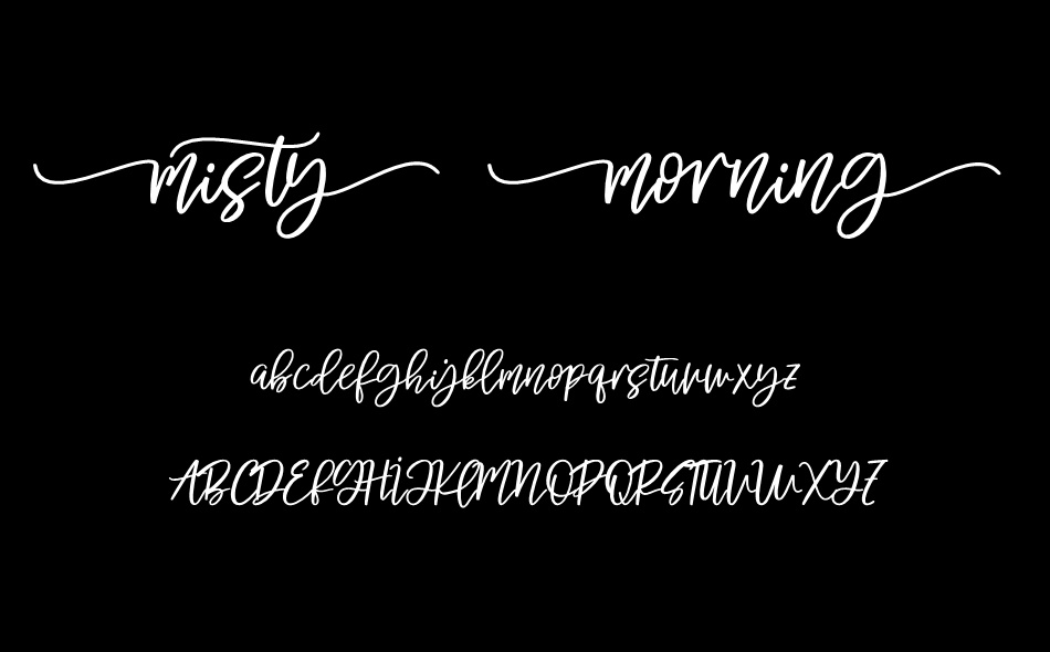 Misty Morning font