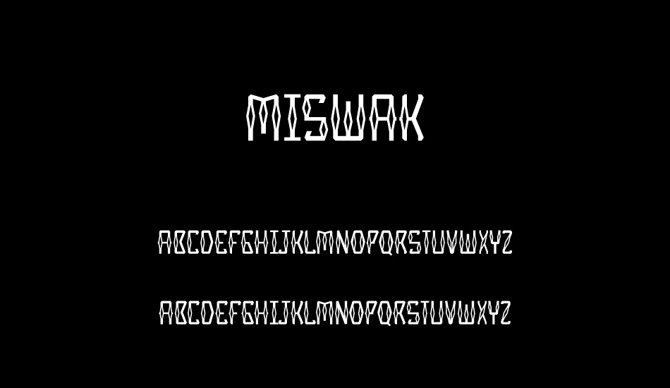 Miswak font