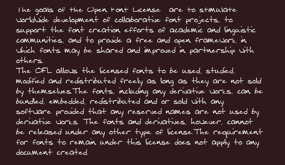 Mitch Hand font 1