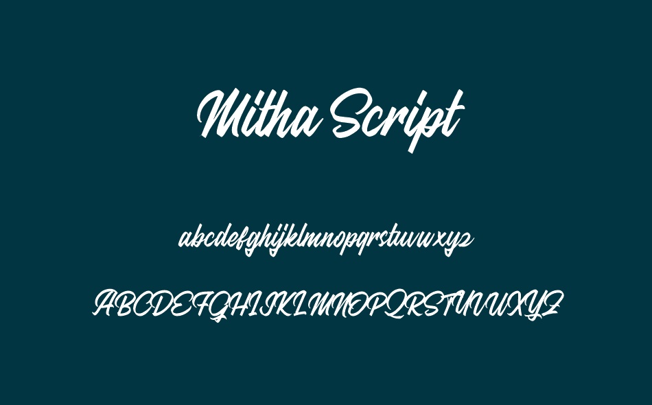 Mitha Script font