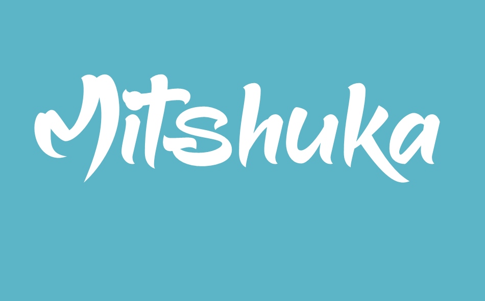 Mitshuka font big