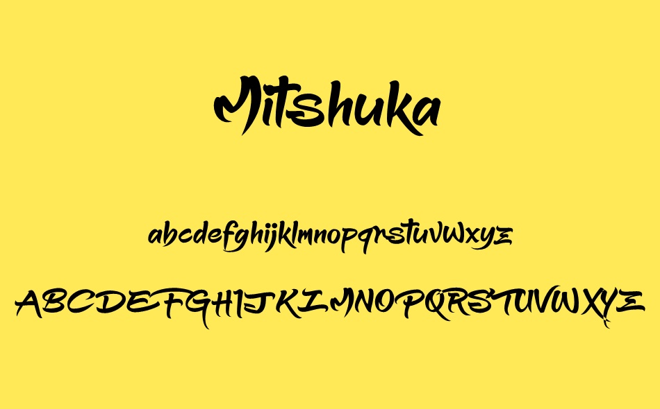 Mitshuka font