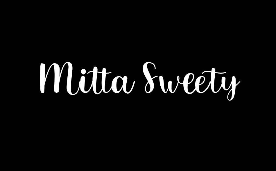 Mitta Sweety font big