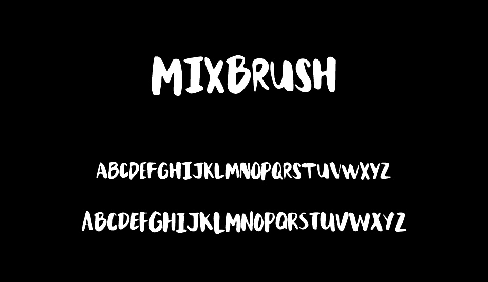 MixBrush font
