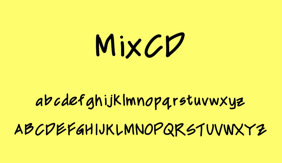 MixCD font