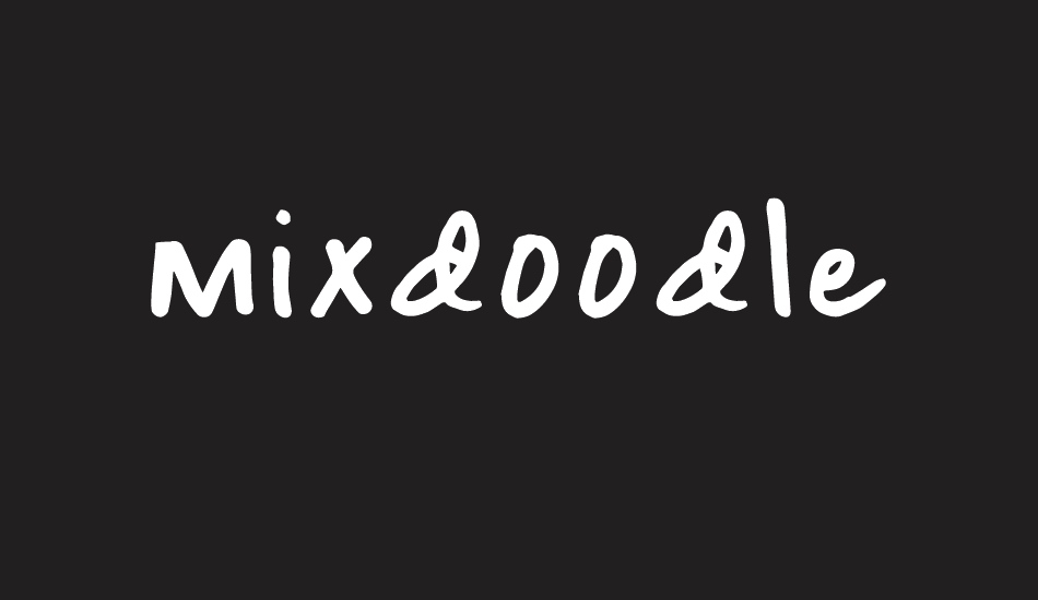 Mixdoodle font big