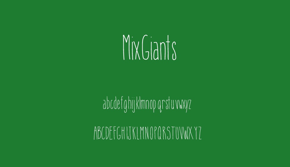 MixGiants font