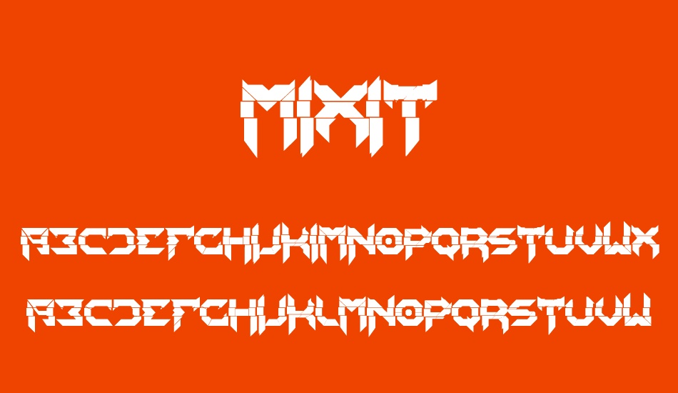 Mixit font