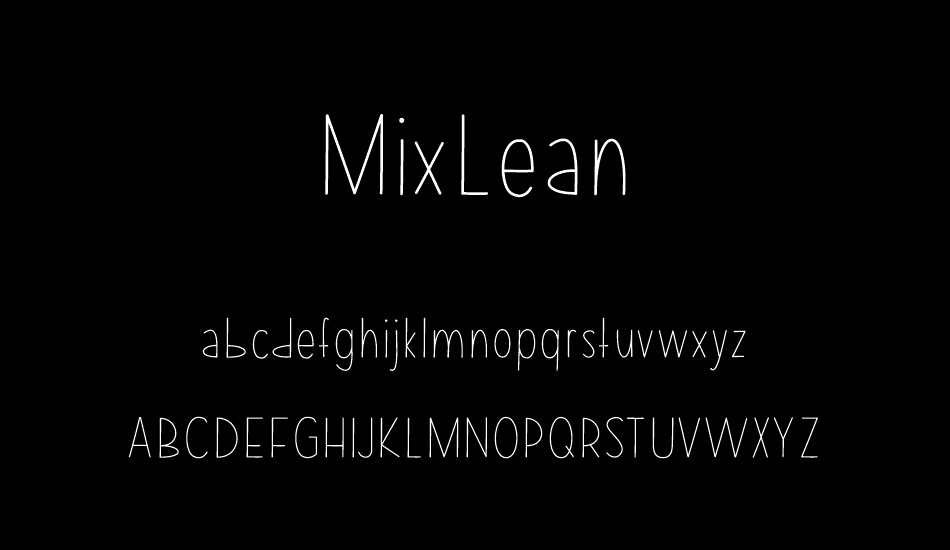 MixLean font