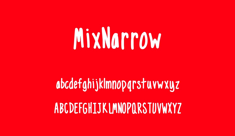 MixNarrow font