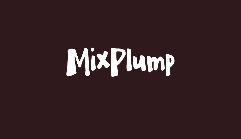 MixPlump font big