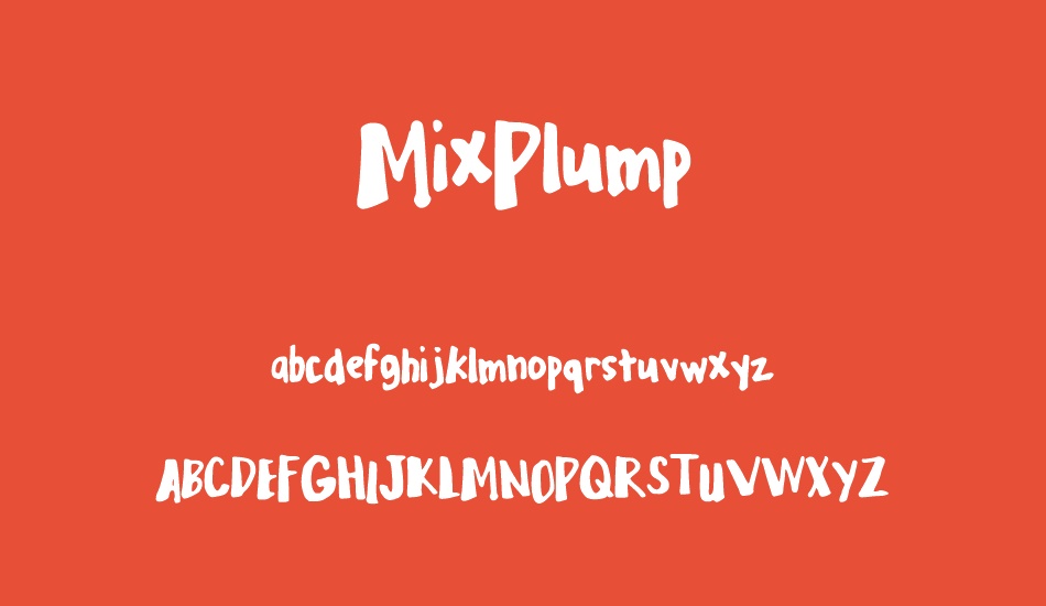 MixPlump font