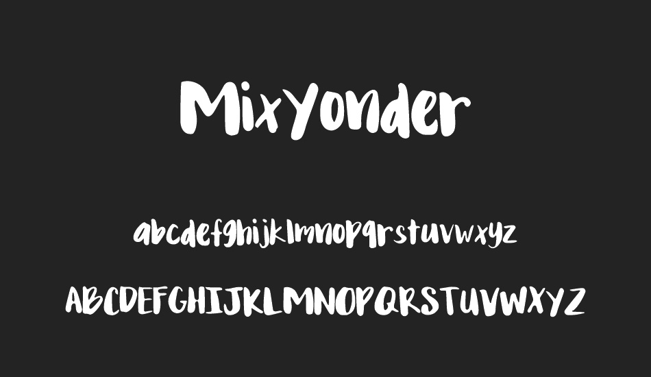 MixYonder font