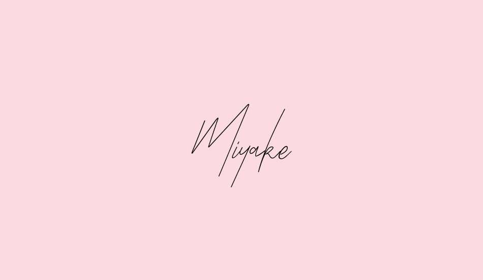 Miyake font big